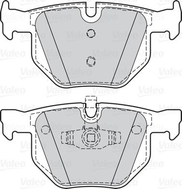 VALEO 302075 - Гальмівні колодки, дискові гальма autozip.com.ua