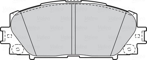 VALEO 302076 - Гальмівні колодки, дискові гальма autozip.com.ua