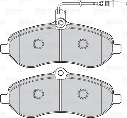 VALEO 302078 - Гальмівні колодки, дискові гальма autozip.com.ua