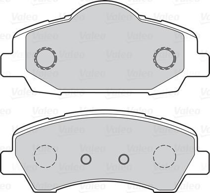 Valeo 670371 - Гальмівні колодки, дискові гальма autozip.com.ua