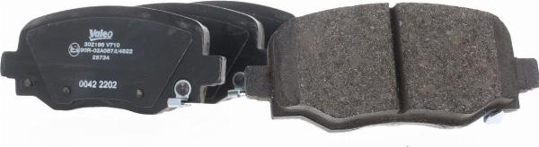 VALEO 302166 - Гальмівні колодки, дискові гальма autozip.com.ua