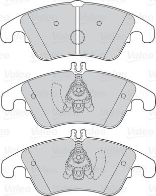 VALEO 302160 - Гальмівні колодки, дискові гальма autozip.com.ua