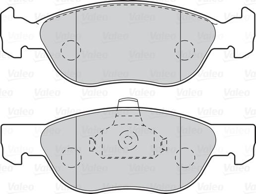 VALEO 302104 - Гальмівні колодки, дискові гальма autozip.com.ua