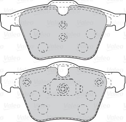 VALEO 302106 - Гальмівні колодки, дискові гальма autozip.com.ua
