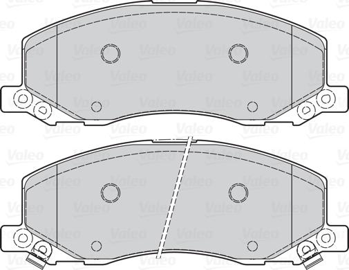 Valeo 302119 - Гальмівні колодки, дискові гальма autozip.com.ua