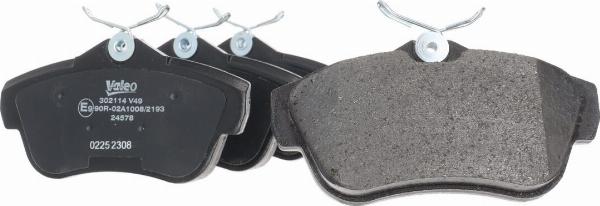 VALEO 302114 - Гальмівні колодки, дискові гальма autozip.com.ua