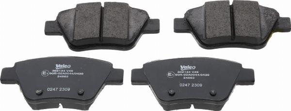 VALEO 302134 - Гальмівні колодки, дискові гальма autozip.com.ua