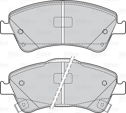 Valeo 302125 - Гальмівні колодки, дискові гальма autozip.com.ua