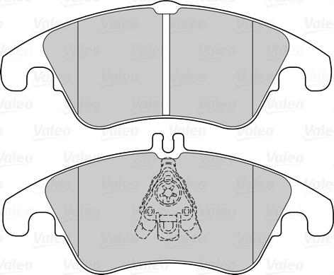 VALEO 302303 - Гальмівні колодки, дискові гальма autozip.com.ua