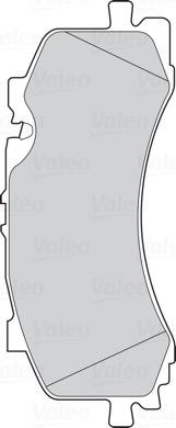 VALEO 302316 - Гальмівні колодки, дискові гальма autozip.com.ua