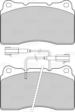 VALEO 302318 - Гальмівні колодки, дискові гальма autozip.com.ua