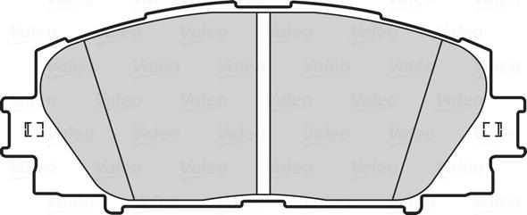 VALEO 302334 - Гальмівні колодки, дискові гальма autozip.com.ua
