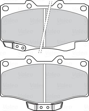 VALEO 302331 - Гальмівні колодки, дискові гальма autozip.com.ua