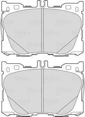 Valeo 302297 - Гальмівні колодки, дискові гальма autozip.com.ua