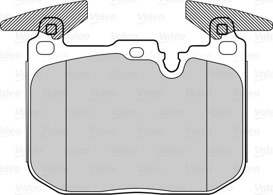 VALEO 302267 - Гальмівні колодки, дискові гальма autozip.com.ua