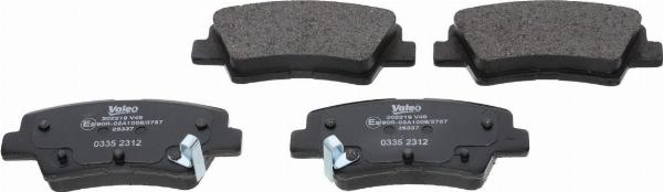 VALEO 302219 - Гальмівні колодки, дискові гальма autozip.com.ua