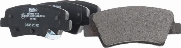 VALEO 302219 - Гальмівні колодки, дискові гальма autozip.com.ua