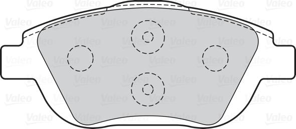 VALEO 302218 - Гальмівні колодки, дискові гальма autozip.com.ua