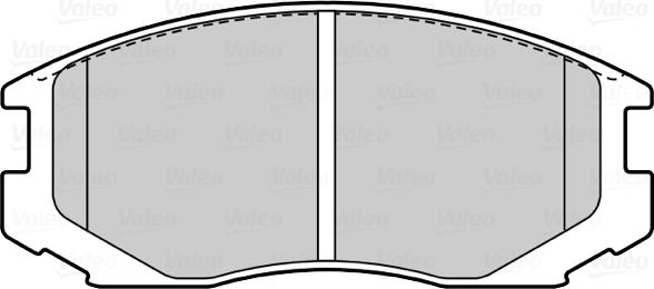 VALEO 302212 - Гальмівні колодки, дискові гальма autozip.com.ua