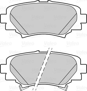 VALEO 302288 - Гальмівні колодки, дискові гальма autozip.com.ua