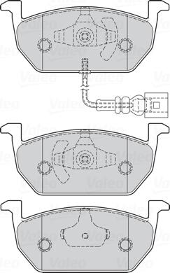 Valeo 302222 - Гальмівні колодки, дискові гальма autozip.com.ua