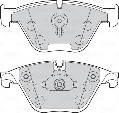 VALEO 302273 - Гальмівні колодки, дискові гальма autozip.com.ua