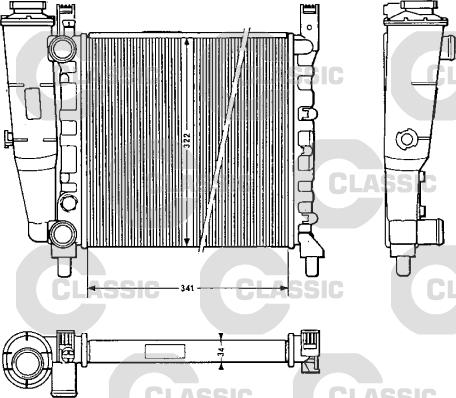 Valeo 311385 - Радіатор, охолодження двигуна autozip.com.ua