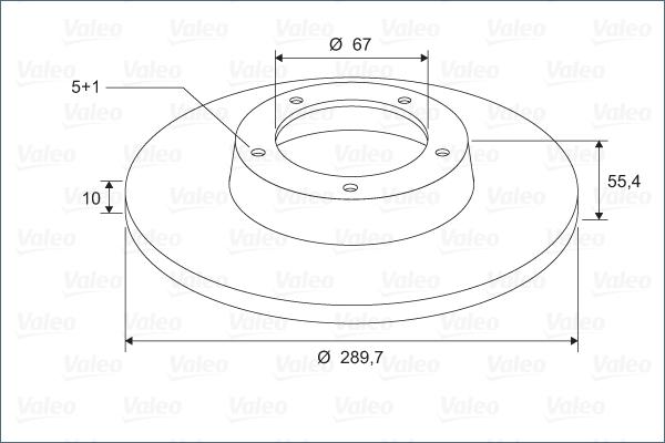 Valeo 297469 - Гальмівний диск autozip.com.ua