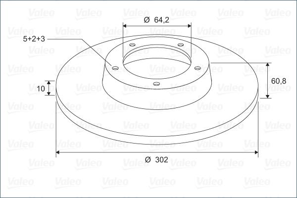 Valeo 297463 - Гальмівний диск autozip.com.ua