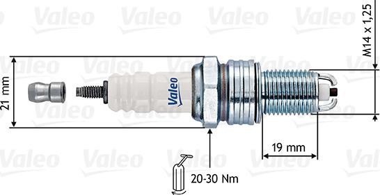 Valeo 246907 - Свічка запалювання autozip.com.ua