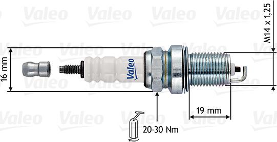 Valeo 246913 - Свічка запалювання autozip.com.ua