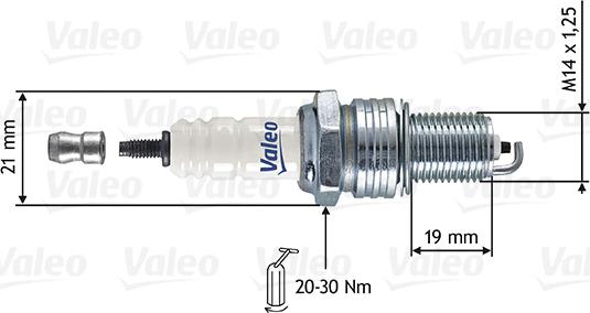 VALEO 246896 - Свічка запалювання autozip.com.ua