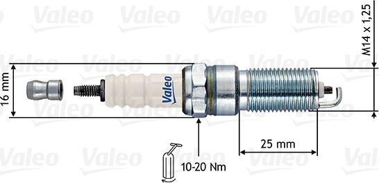 VALEO 246890 - Свічка запалювання autozip.com.ua