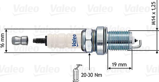 VALEO 246898 - Свічка запалювання autozip.com.ua