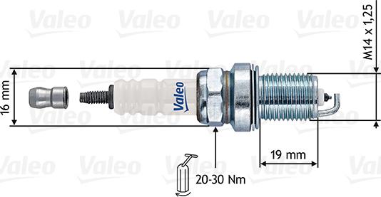 VALEO 246892 - Свічка запалювання autozip.com.ua