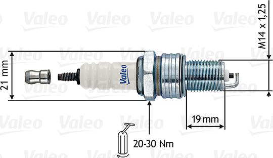 VALEO 246854 - Свічка запалювання autozip.com.ua