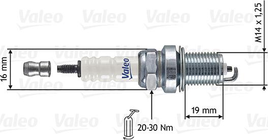 VALEO 246855 - Свічка запалювання autozip.com.ua
