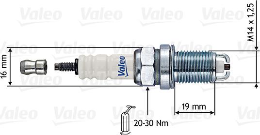 VALEO 246852 - Свічка запалювання autozip.com.ua