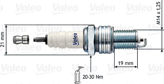 VALEO 246857 - Свічка запалювання autozip.com.ua