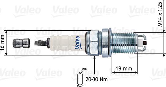 VALEO 246869 - Свічка запалювання autozip.com.ua