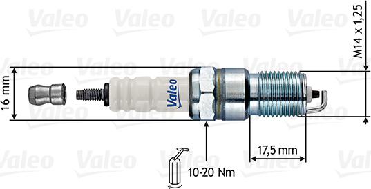 VALEO 246864 - Свічка запалювання autozip.com.ua