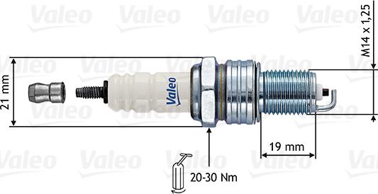 VALEO 246860 - Свічка запалювання autozip.com.ua