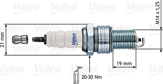 VALEO 246862 - Свічка запалювання autozip.com.ua