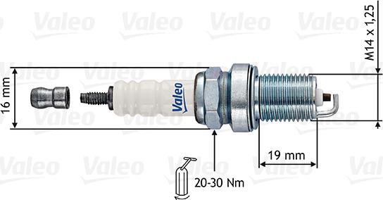 VALEO 246880 - Свічка запалювання autozip.com.ua