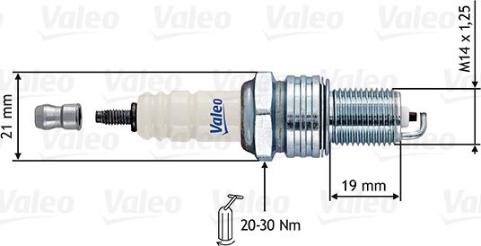 VALEO 246874 - Свічка запалювання autozip.com.ua