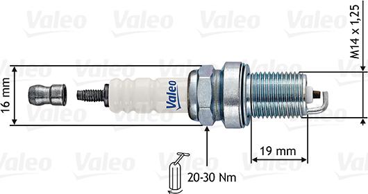 VALEO 246877 - Свічка запалювання autozip.com.ua
