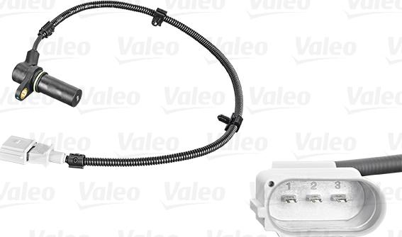 Valeo 254055 - Датчик імпульсів, колінчастий вал autozip.com.ua