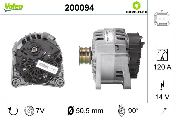 VALEO 200094 - Генератор autozip.com.ua