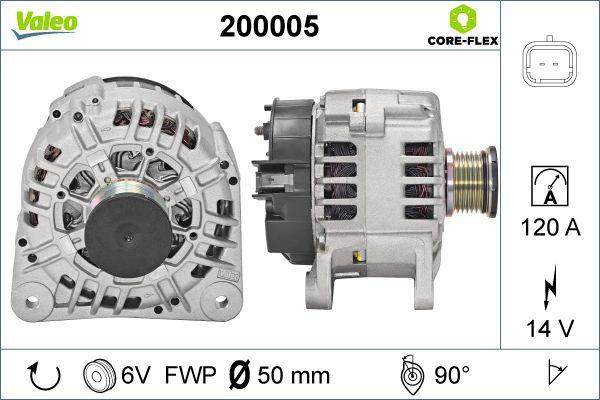 VALEO 200005 - Генератор autozip.com.ua