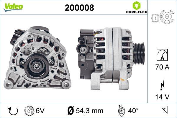 VALEO 200008 - Генератор autozip.com.ua